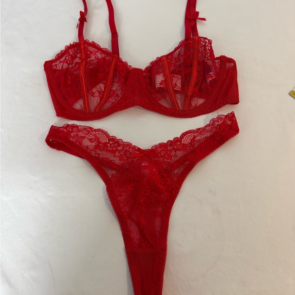 AVIDLOVE Lace Lingerie Set for Women Sexy Bra/ Panty Sets 2 Pieces Underwear  M - Picture 4 of 8